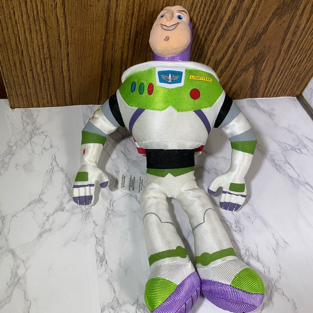 Buzz Lightyear Plush Toy - Green and White